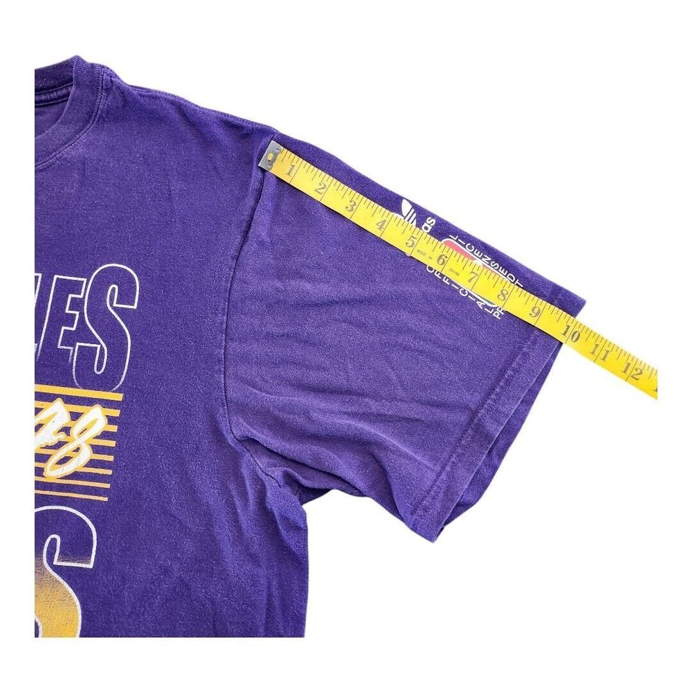 Los Angeles Lakers NBA Kobe Purple Tee Shirt Size Large Adidas Cotton 2013 - Picture 7 of 11